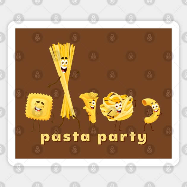 Pasta Party Magnet by HolidayBug
